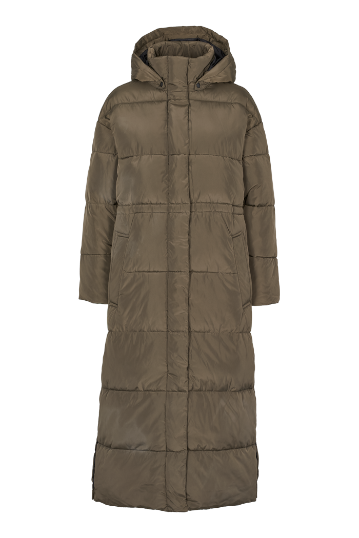 Basic Apparel Dagmar Long Coat Jakker 210 Dark Army