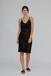 Flora Trägerkleid - Schwarz