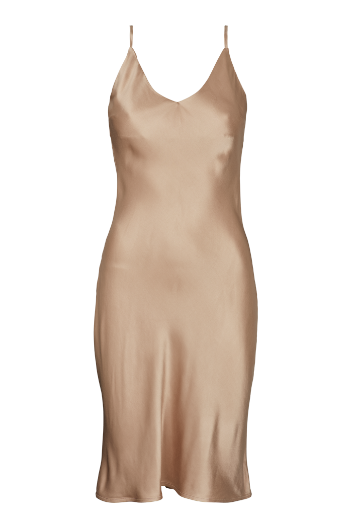 Basic Apparel Flora Strap Dress Kjoler 535 Sesame