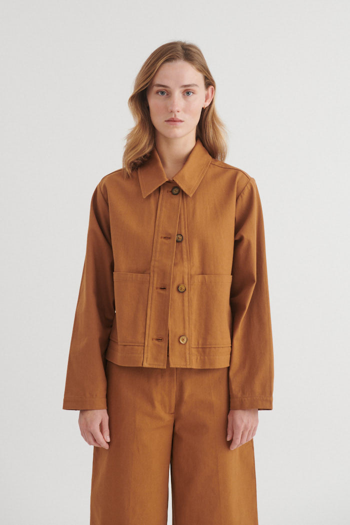 Basic Apparel Lilla Jacket Jakker 712 Nuthatch
