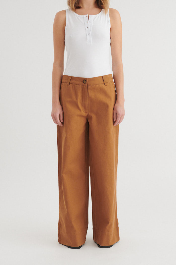 Basic Apparel Lilla Pants Bukser 712 Nuthatch