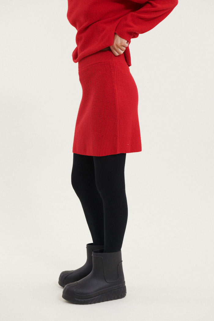Basic Apparel Lise Short Skirt Nederdele 278 High Risk Red