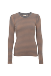 Ludmilla LS Tee - Portabella / poppy seed