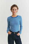 Ludmilla LS Tee - Directory blue / grau meliert