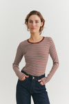 Ludmilla LS Tee - Schildpatt / Grau meliert