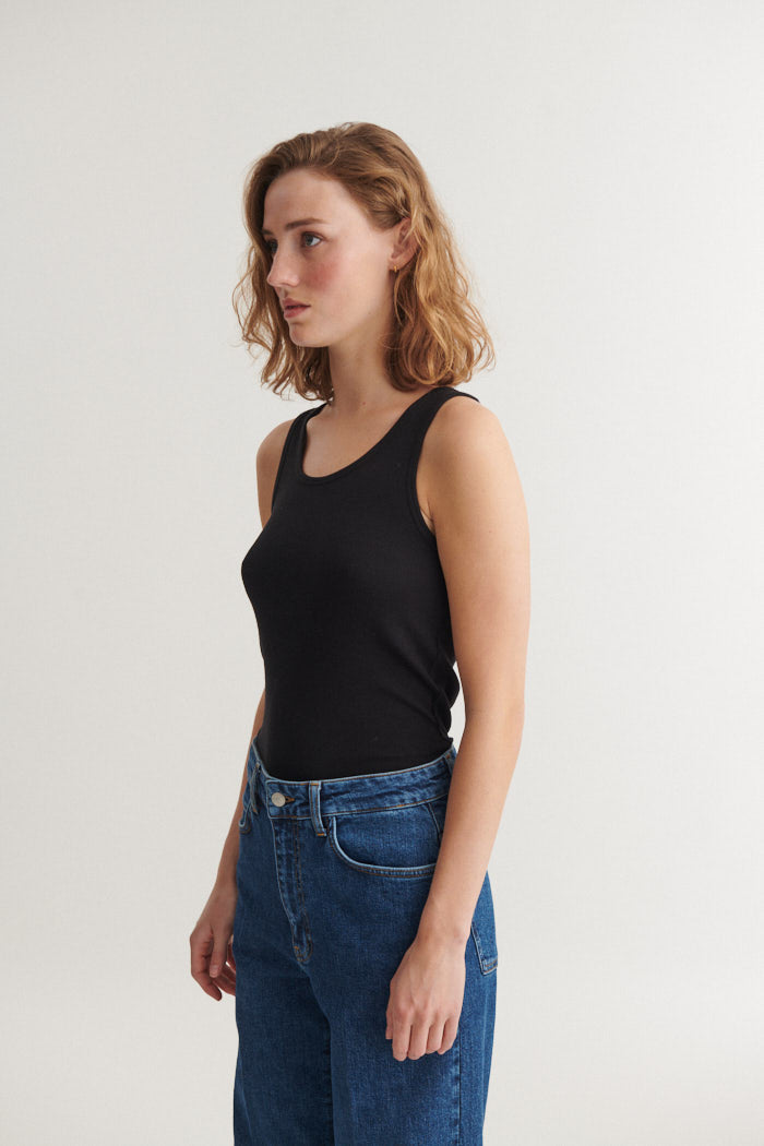 Basic Apparel Ludmilla Tank Toppe 001 Black