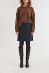Marjo Wrap Skirt - Blackened pearl / black