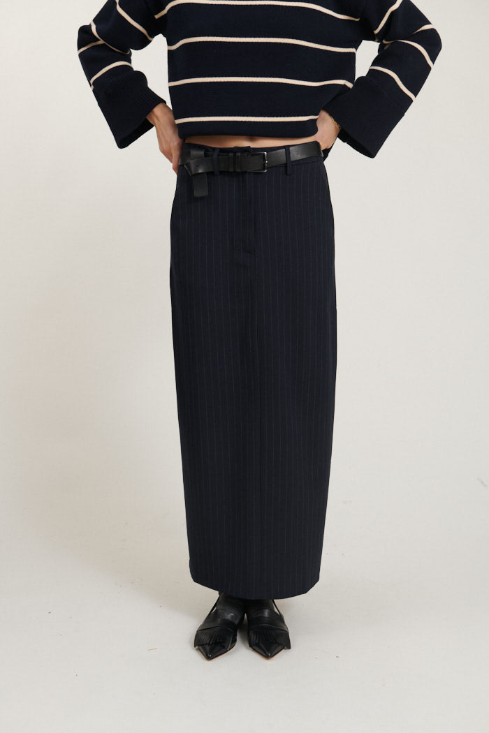 Basic Apparel Marjorie Long Skirt Nederdele 606 Sky Captain