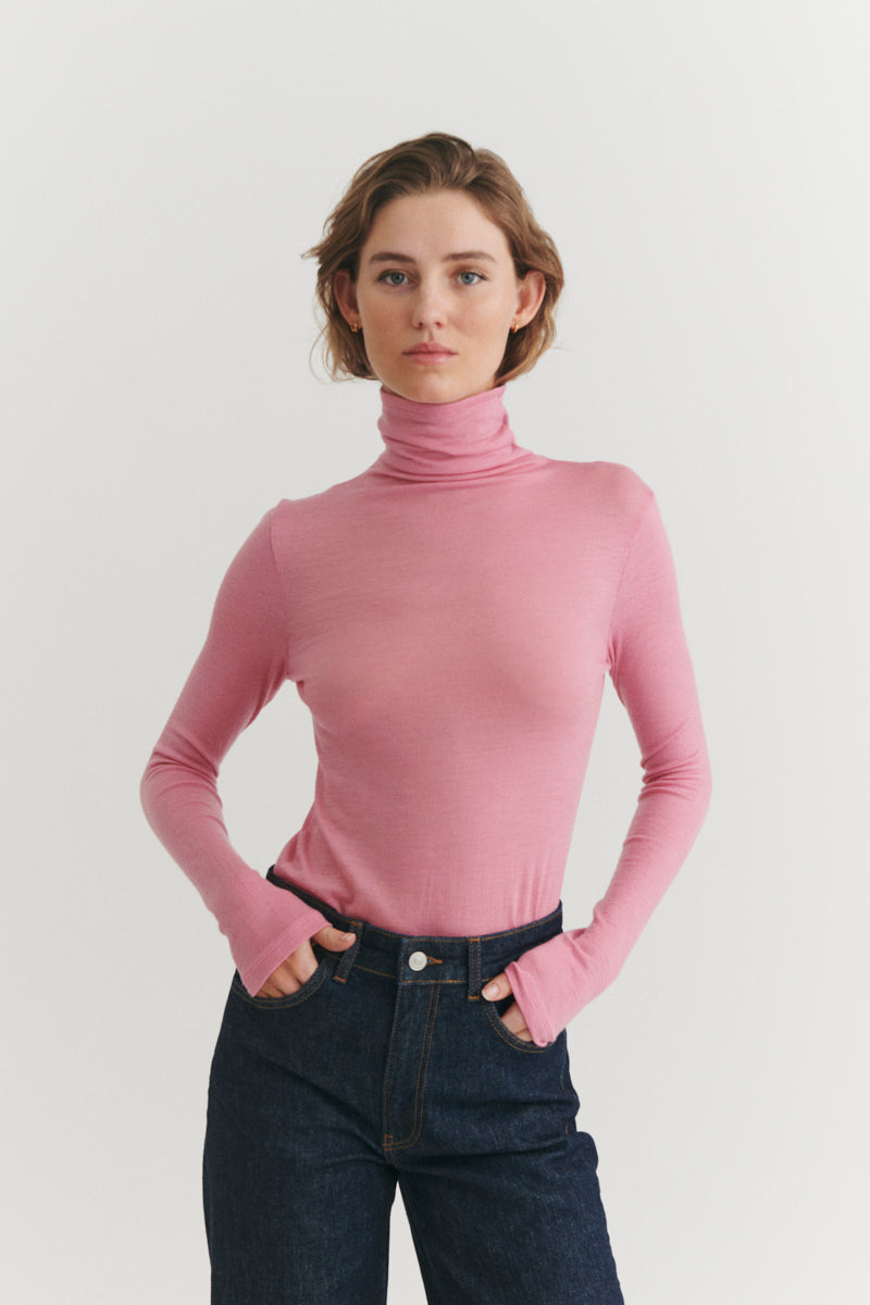 Basic Apparel Rinja T-Neck T-shirts 899 Cashmere rose