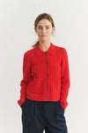 Selem Cable Jacke - Tomato