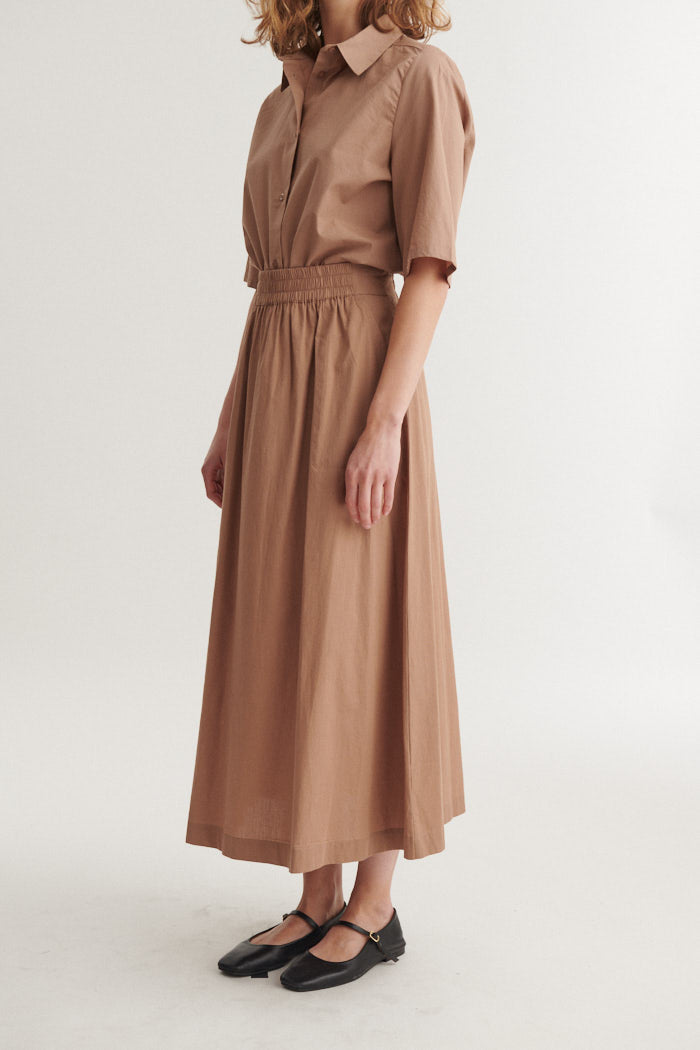 Basic Apparel Silje Long Skirt Nederdele 833 Portobella