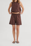 Silje Shorts - Chicory coffee