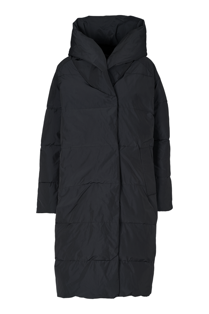 Basic Apparel Tenna Shawl Collar Coat Coats 001 Black