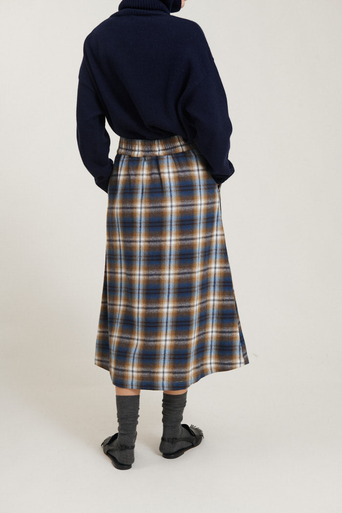 Basic Apparel Tilde Skirt Nederdele 728 Tobacco brown / classic blue